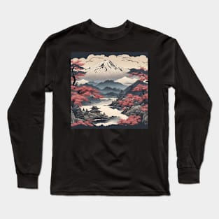 fantasy world japan art style 2024 Long Sleeve T-Shirt